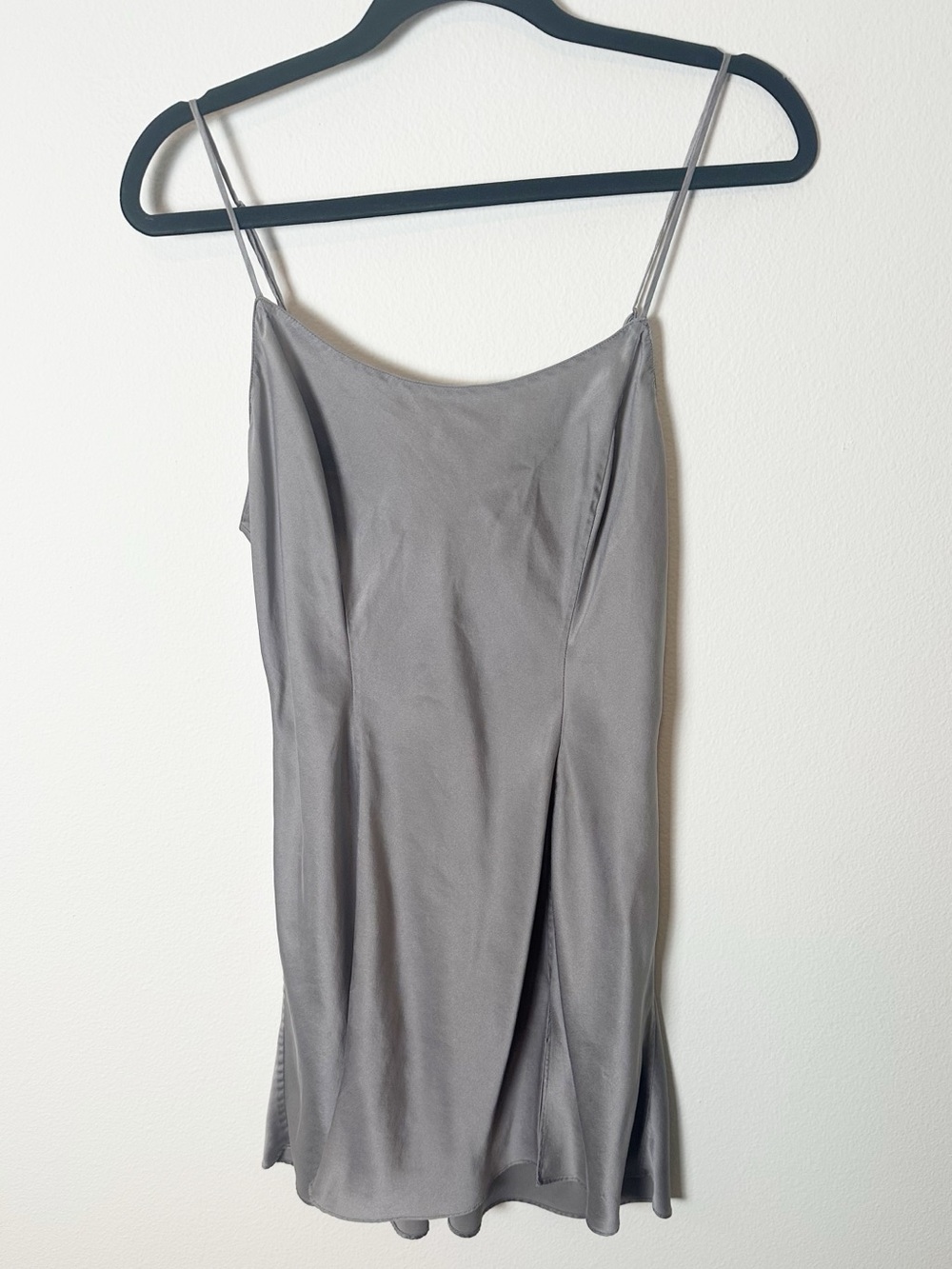 Victoria’s Secret Vintage y2k 2003 100% Silk Chemise Grey Large